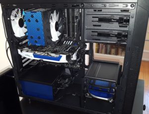 Gemsbok PC与电蓝色碳纤维包装- 5美学Mods为您的PC，不涉及led -没有led