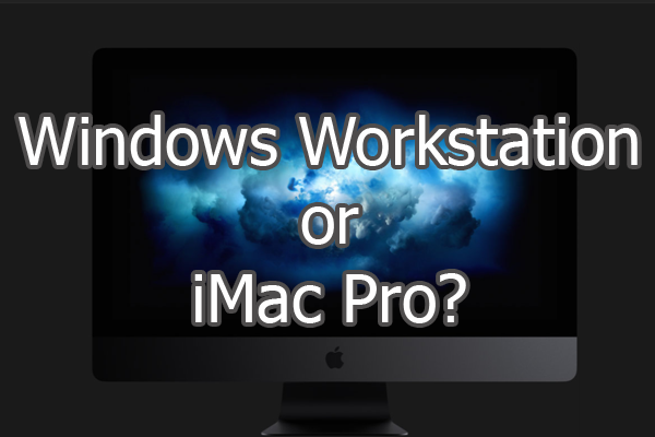windows工作站上或imac pro